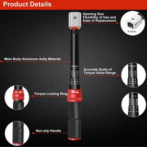 9*12Mm Ổ Đĩa Bấm 3-25 Nm Có Thể Điều Chỉnh Mô-men Xoắn Cờ Lê Tự Động Kép Hướng Có Thể Điều Chỉnh 72 Răng Xe Đạp Mô-men Xoắn Cờ Lê - Product Image 6