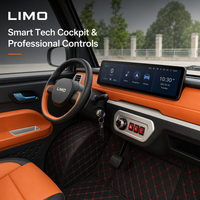 Véhicule de mobilité urbaine LIMO, voiture à 4 roues, voiture électrique de ville, nouvelle mini-citadine électrique, véhicule utilitaire à basse vitesse pour livraison de marchandises lourdes