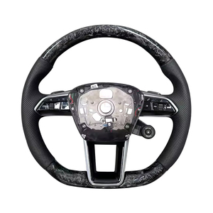 พวงมาลัยหุ้มหนังคาร์บอนไฟเบอร์สำหรับรถ <span class=keywords><strong>Audi</strong></span> C7 A5 B8 A7 A4 RS5 B9 RS6 RS7 <span class=keywords><strong>TT</strong></span> <span class=keywords><strong>MK2</strong></span> S5 RS3 8P S3 B9 - Product Image 6