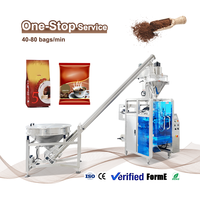 Machine d'emballage de poudre à vis sans fin 250g 500g pour café en sachet oreiller, machine de remplissage et d'emballage VFFS