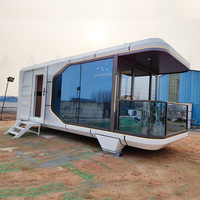 Nouveau Style Bateau Flottant Conteneur Préfabriqué Hôtel Maison Sur L'eau Flottant Hôtel Péniche Pour Hôtel