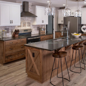 Gabinetes de <span class=keywords><strong>Isla</strong></span> de cocina reciclados exclusivos y encantadores de Nvitas, casa rústica, diseño moderno, antihongos, apartamento fácil de usar - Product Image 6