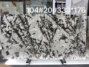 Venta al por mayor de losa caliente de transmisión de luz de lujo de piedra nieve negro losas de mármol - Product Image 4