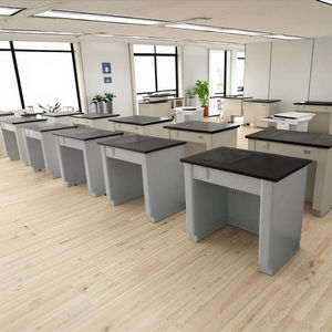 โต๊ะเครื่องชั่งน้ำหนักโครงสร้างเหล็กทั้งหมดสำหรับห้องปฏิบัติการเคมี - เฟอร์นิเจอร์ห้องปฏิบัติการดีไซน์ทันสมัยสำหรับโรงเรียนและโรงพยาบาล - Product Image 3