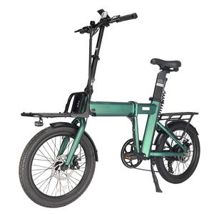 Vélo électrique pliable à double batterie, longue autonomie, léger et portable, avec étagères avant et arrière, OEM & ODM - Product Image 1