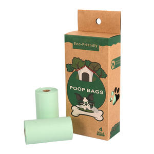 Sacs à déjections pour animaux de compagnie 100% compostables en amidon de maïs, écologiques, biodégradables, sacs à déchets pour chiens, design de dessin animé, élimination des déchets pour animaux de compagnie - Product Image 1