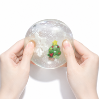 Balle Squishy Série Noël, texture pectine à remontée lente, jouet anti-stress à presser pour la décompression