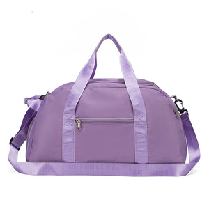 Custom Logo Lightweight Dry Wet Separation Gym Yoga Bag Women Large Capacity Crossbody Shoulder Travel Bag with <b>Trolley</b> Sleeve - Product Image 2