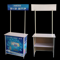 Grosir Promosi portabel pameran dagang Table Counter Digital Printing teknik untuk meja iklan grafis