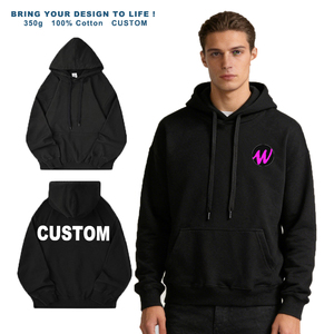 Felpa con Cappuccio Retro Sfumata, Stile Trench, Unisex, Comoda e Larga, con Zip Corta, Stile High Street - Product Image 1