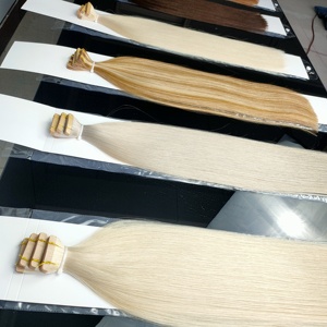 เทปต่อผมขายส่ง เกรด 13A คุณภาพสูง เทปต่อผมแท้ 100% ผมรัสเซียแบบ Double Drawn เทปต่อผมแบบมองไม่เห็น - Product Image 1