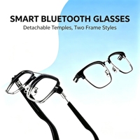 Lunettes Intelligentes G12 Aviator - Lunettes de Soleil Audio Photochromiques Anti-Lumière Bleue avec Monture TR90 pour Appels et Musique