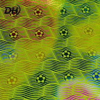 Tissu synthétique en similicuir imprimé motif vague multicolore personnalisé pour empeigne de chaussures de sport