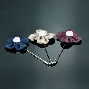 Spilla spilla con risvolto personalizzato di lusso sposo Boutonniere matrimonio all'ingrosso con risvolto <span class=keywords><strong>a</strong></span> fiore vestito da uomo - Product Image 1