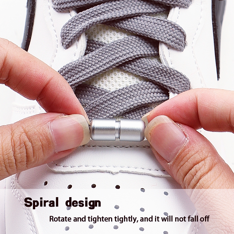 Automatic Rotating Sports Shoelaces and Buckles Swivel Buckle Tieless Laces Lazy No Tie Shoe Laces