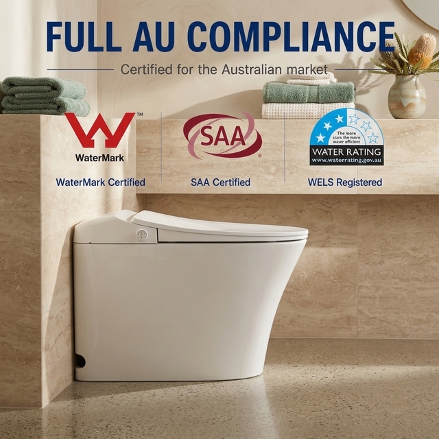 Stock Watermark Certification Bathroom Electric Intelligent Indicator Bidet Automatic Sensor Flush Smart Toilet