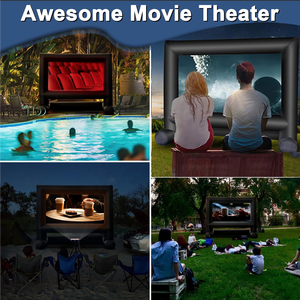 Op Maat Gemaakte Achtertuin Gigantische Outdoor Tv-Projector Draagbare Bioscoop Projectieschermen Opblazen Opblaasbaar Filmscherm - Product Image 2