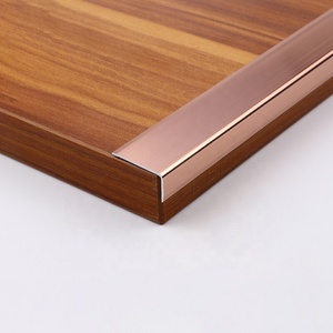 Hot bán L hình dạng nhôm hồ sơ gốm TRIM góc cạnh góc bảo vệ quá trình chuyển đổi kim loại trang trí - Product Image 4