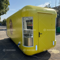 Camion de restauration mobile certifié CE DOT avec machine à glaces et à snacks - Utilisation en camping et commerce de détail