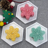 YS DIY Weihnachten Schneeflocke nform Silikon pflaster form für handgemachten Kuchen Dekorieren Schokoladen kerzen form Backwerk zeuge Party