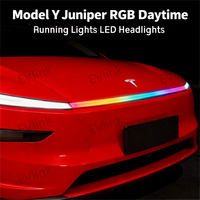 Feux de jour LED RGB à commande par application pour Tesla Model Y Juniper Style 2025 Model YL, feux de jour multicolores pour pare-chocs avant, vente en gros