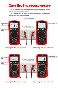 Multímetro <span class=keywords><strong>Digital</strong></span> UNI-T UT890C AC DC 20A 1000V 6000 Conteo RMS con Pantalla LCD para Voltaje, Corriente y Resistencia - Product Image 3