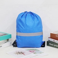Logo personnalisé réutilisable écologique sac de sport en polyester avec cordon de serrage sac à dos étanche pour la mode et cadeau