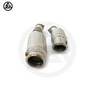 CSZ Downpipe catalytique sans CEL 200 cellules pour BMW S58 M3 G80 M4 G82 3.0T, sans voyant d'avertissement moteur, avec bouclier thermique