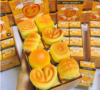 Blind Box Bread Blind Box Jouets anti-stress Squishy à remontée lente en PU, doux et compressibles, pour enfants, vente en gros