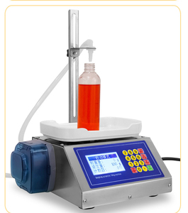 Machine de remplissage semi-automatique à pompe péristaltique 1200 ml/min, plage 2-100 g, pour eau, eau de rose, huile essentielle, solutions chimiques - Product Image 1
