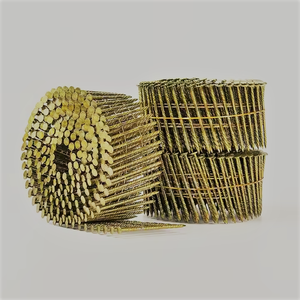 Usine directe haute qualité enduit jaune fil bobine clous en acier au carbone tête plate pour la Construction galvanisé meubles bobine clou - Product Image 2