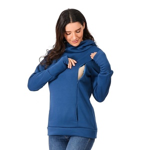 ZY Gros Sweatshirt Maternité D'allaitement Pour Femmes À Capuche Allaitement À Capuche Femmes Enceintes Manches Longues <span class=keywords><strong>Pull</strong></span> - Product Image 1