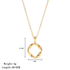 Chaîne <span class=keywords><strong>de</strong></span> clavicule <span class=keywords><strong>compacte</strong></span>, <span class=keywords><strong>haut</strong></span> <span class=keywords><strong>de</strong></span> <span class=keywords><strong>gamme</strong></span>, nouvelle collection automne, polyvalente, tendance, irrégulière, ronde - Product Image 2