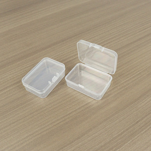 Transparent Plastic Storage <b>Box</b> Rectangle 6.5 X 4.4 X 2.1 Cm Covered Jewelry And <b>Earring</b> <b>Box</b> For Stationery Fishing Gear - Product Image 2