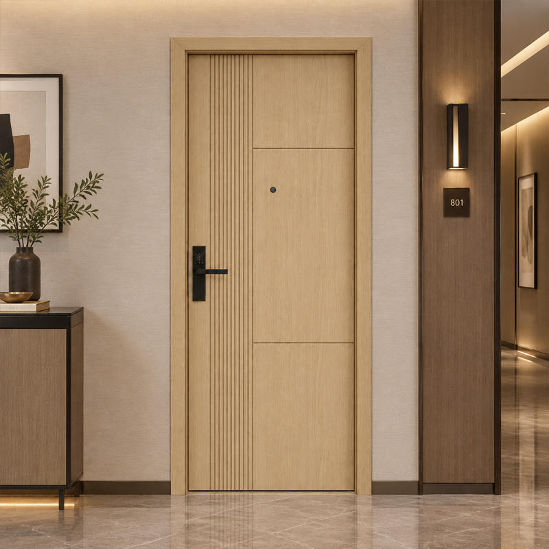 Luxury Hotel Guest Room Door, Custom Veneer Double Rabbet Acoustic Door ...