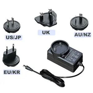 5w~60w Interchangeable Us Eu Uk Au Plugs 5v 9v 15v 24v 36v 40v 12v 1a 1.5a 2a 2.5a 3a 4a Power Adaptor Ac Dc Power Adapters