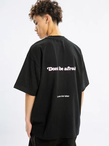 T-shirt surdimensionné respirant en coton 100% de haute qualité, luxueux, lourd, imprimé à l'écran personnalisé - Product Image 5