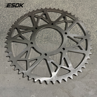 Pignon durable à 52 dents, roue à chaîne en acier inoxydable 440C, anti-déformation, pour moto électrique Surron Ultra Bee, argent