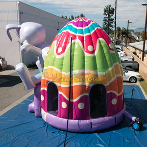 Castillo inflable, castillos hinchables comerciales para exteriores, domo inflable con forma de conejo, casa de brinco para niños - Product Image 6