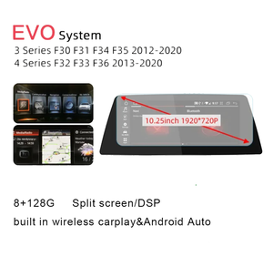 Nuevo reproductor de DVD con navegación para coche Android 10.25 pulgadas, CARPLAY, Android AUTO, para BMW Serie 3 F30 F31 F34 NBT EVO 2013-2019 - Product Image 5