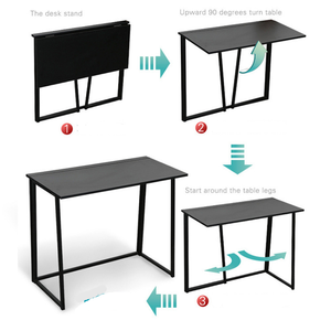 <span class=keywords><strong>Mesa</strong></span> de ordenador portátil de estilo Simple natural plegable moderna Escritorio de <span class=keywords><strong>estudio</strong></span> de escritura de oficina en casa - Product Image 3