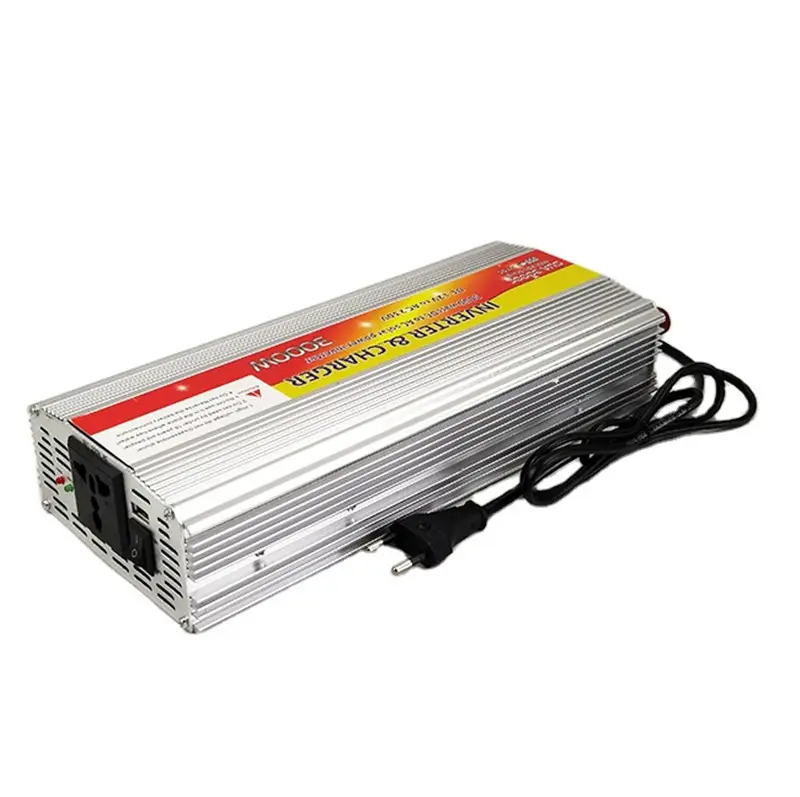Inverter pengisian daya AC DC, dengan Inverter pengisian daya bawaan UPS 12 v 220 v 230v 3000W