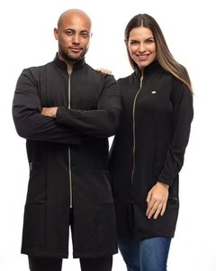 Cappotto <span class=keywords><strong>da</strong></span> laboratorio <span class=keywords><strong>chimico</strong></span> nero <span class=keywords><strong>da</strong></span> donna, - Product Image 3