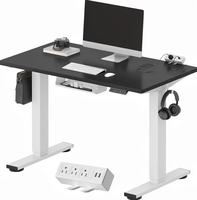 Bureau de travail ergonomique moderne à hauteur réglable électriquement pour la maison/le bureau, bureau debout motorisé pour cadres, écologique et durable