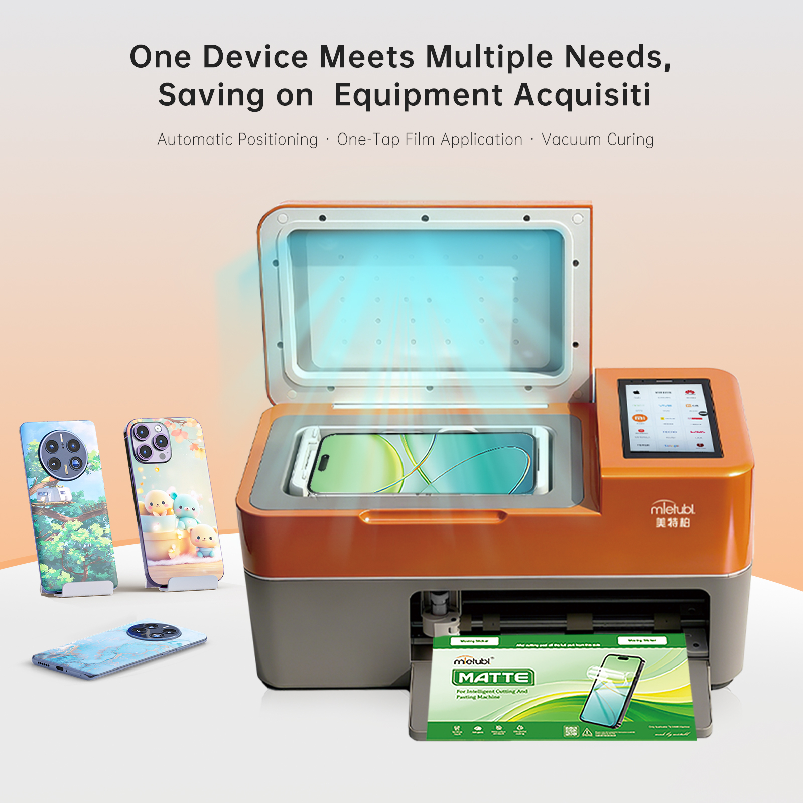 MIETUBL Unlimit Plotter Automatic position Cutter laminate Hydrogel TPU <strong>Cutting</strong> MTBCUTM688 <strong>Machine</strong> Solve Manual Film Application