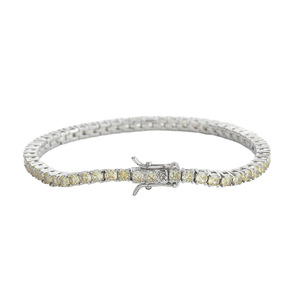 Zircon <b>Bracelet</b> 3mm <b>Copper</b> Inlaid Zircon Tennis <b>Bracelet</b> Hip Hop Hipster Accessories Tanjing Fashion Lijing Necklace - Product Image 4