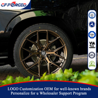Jantes forgées sur mesure 22 24 pouces 6x139.7 Monobloc Jantes forgées pour Cadillac ESCALADE GMC Yukon Bronze Y Spoke SUV Jantes en alliage