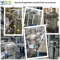 Boîtier de filtre multi-sacs en acier inoxydable 304 316 à ouverture rapide par pince pour la filtration d'émulsion, d'encre, de revêtement, de vernis et de pâte à papier