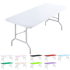 Nappe extensible rectangulaire en Spandex pour l'extérieur, housse de table ajustée en polyester pour la maison, vente en gros - Product Image 1