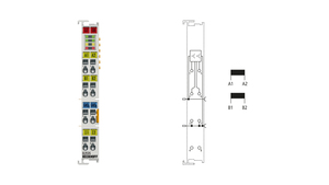 เทอร์มินัลอีเธอร์แคท, เอาต์พุต PWM 2 ช่องสัญญาณ, 24V DC, โมดูลควบคุมกระแสไฟ 1A รุ่น EL2535 - Product Image 3
